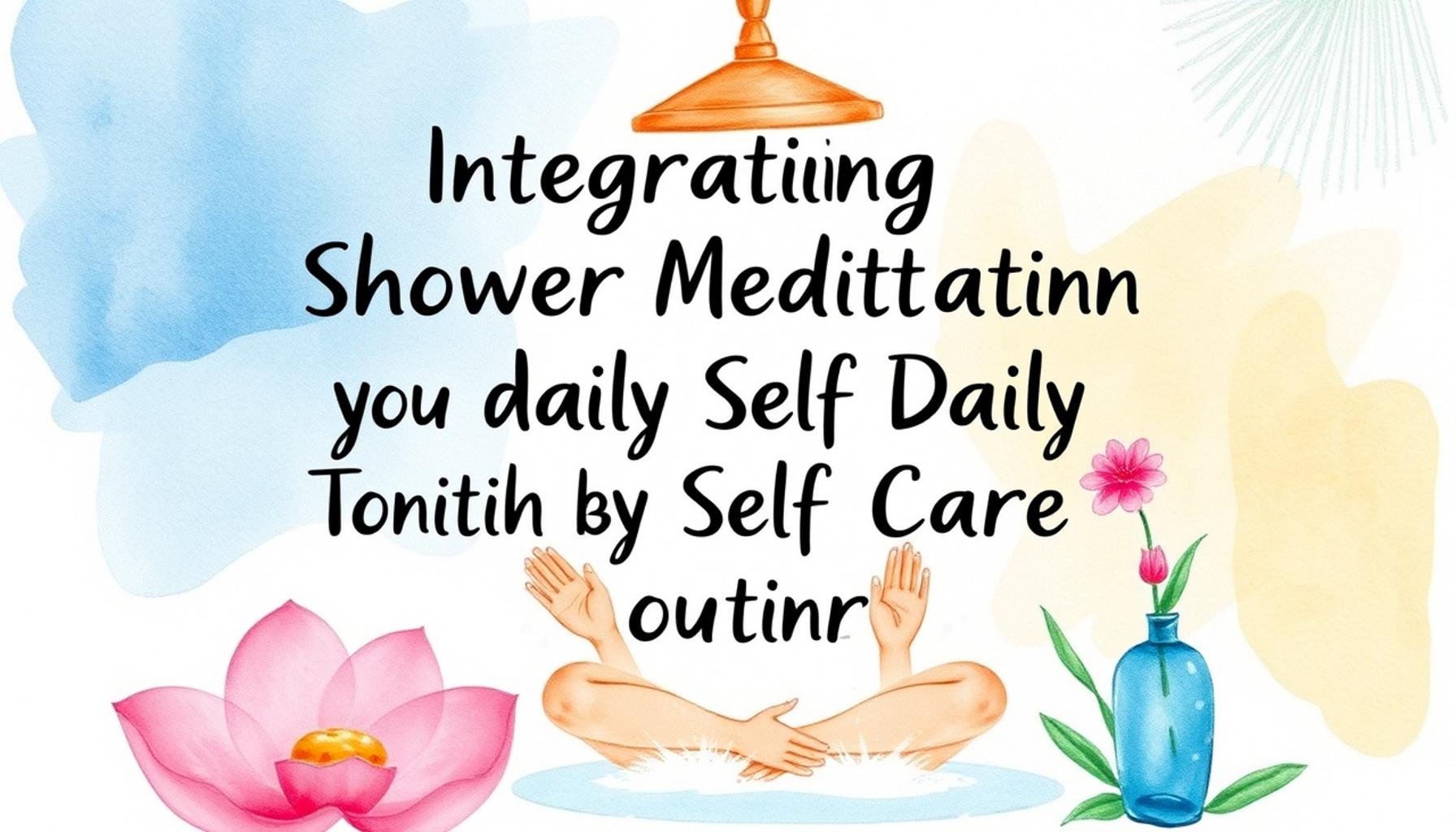Integrating Shower Meditation into Your Daily Self-Care Routine