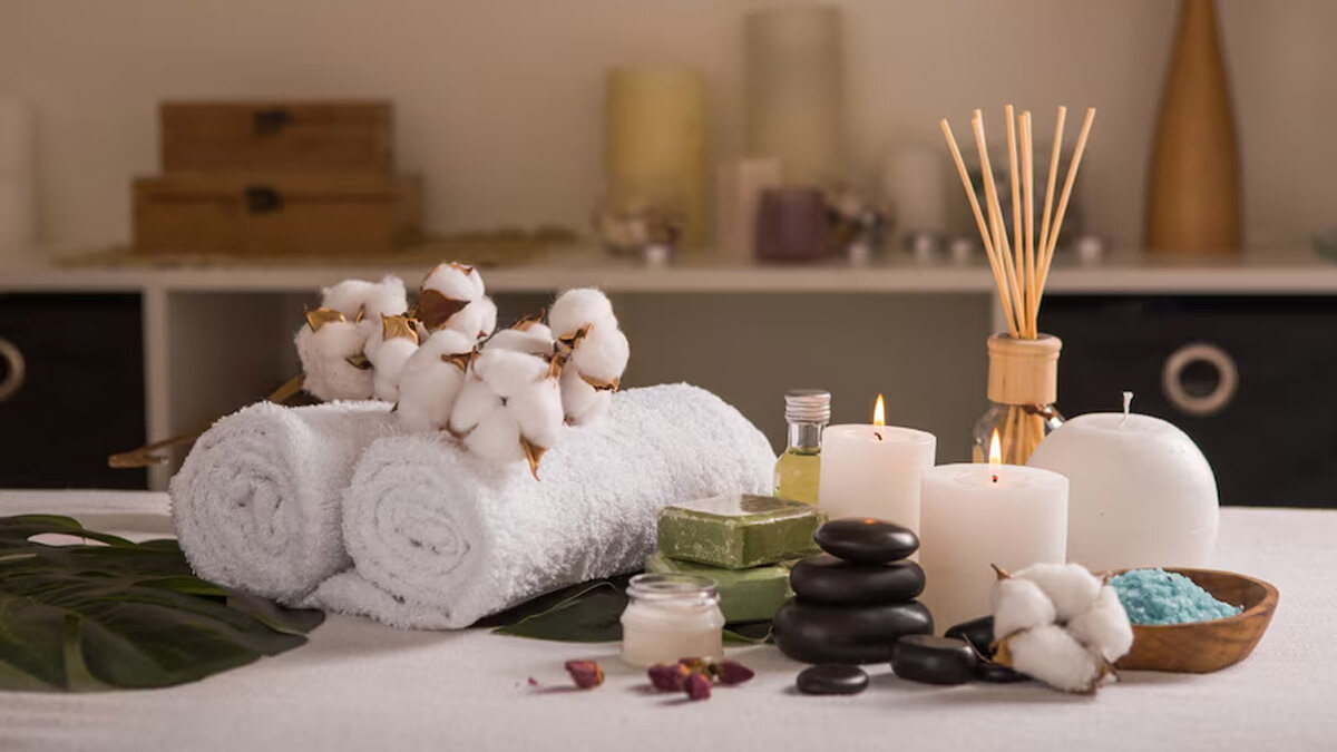 DIY home spa shower setup?>